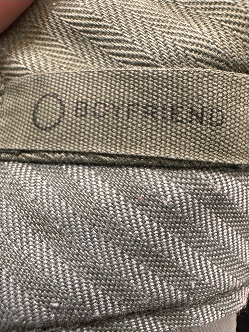 Banana Republic Olive Utility Boyfriend Straight Leg Pants Women's Size 0 - Picture 6 of 10